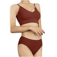 thumbnail image 1 of Meichang Women's 2PC Bra Sets Wirefree Push Up T-shirt Bras Seamless Full Coverage Bralettes Shapewear Breathable Full Figure Bras Lingerie Sets, 1 of 4