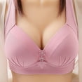 thumbnail image 1 of Meichang Women's Bras Four Hook Back Buckle Lingerie Comfort Wirefree Underwire Bra Plus Size Push-Up Everyday Bra, 1 of 4