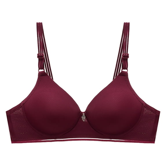 Meichang Women's Bras No Wire Push Up T-shirt Bras Seamless Comfy Bralettes Elegant Everyday Full Figure Bras