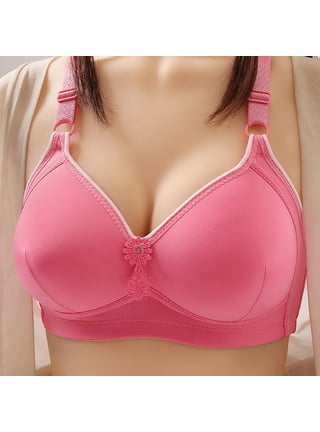 Meichang Bras for Women No Wire Support T-shirt Bras Seamless Padded  Bralettes Stretch Breathable Full Figure Bras 