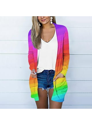 Rainbow shop kimono cardigan