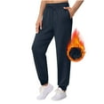 thumbnail image 1 of Meichang Women's Fleece Lined Joggers Plus Size High Waisted Thermal Winter Sweatpants Running Athletic Yoga Pant with Pockets, 1 of 7