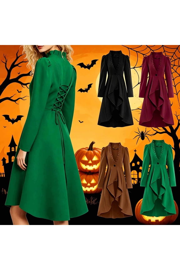 Women's Gothic Steampunk Tailcoat Long Jacket Victorian Vintage Renaissance Costume Pirate Coat Waistcoat Cocktail Party Blazers Jacket Coats