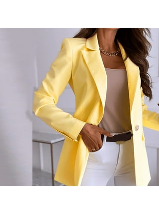 purcolt Women's Casual Lightweight Open Front Lapel Collar Art Print  Blazers One Button Long Sleeve Long Cardigan Suit Jackets Work Office  Business