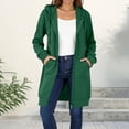 thumbnail image 1 of Meichang Zip Up Hoodie Women Oversized Long Tunic Sweatshirts Fleece Long Sleeve Drawstring Casual Fall Hoodie Jacket with Pockets, 1 of 9