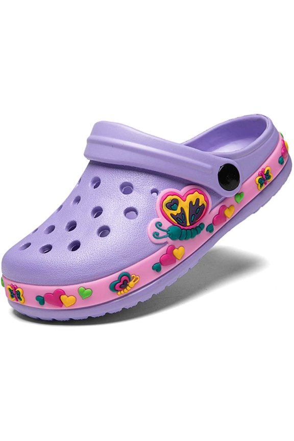 Meidiastra Kids Boys Girls Cartoon Clogs Slippers Toddler Slip On Lightweight Beach Pool Sandals