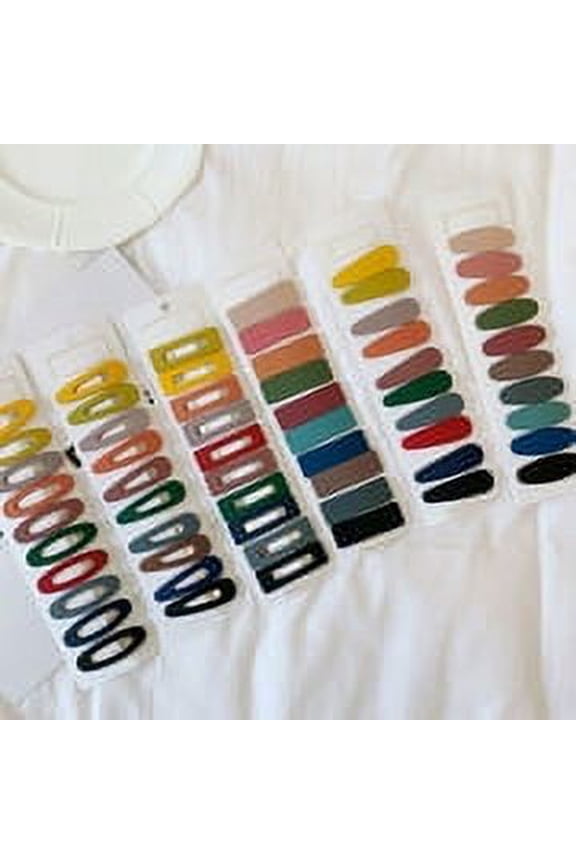 10Pcs/Set Snap Hair Clips for Women Girls, Long No Slip Metal Hair Clips Snap Hair Barrettes Hairpins for Thick Hair (Mixed color)