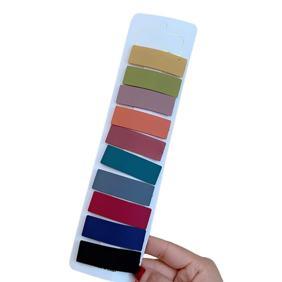 Meidiya 10Pcs/Set Snap Hair Clips for Women Girls, Long No Slip Metal Hair Clips Snap Hair Barrettes Hairpins for Thick Hair (Mixed color)