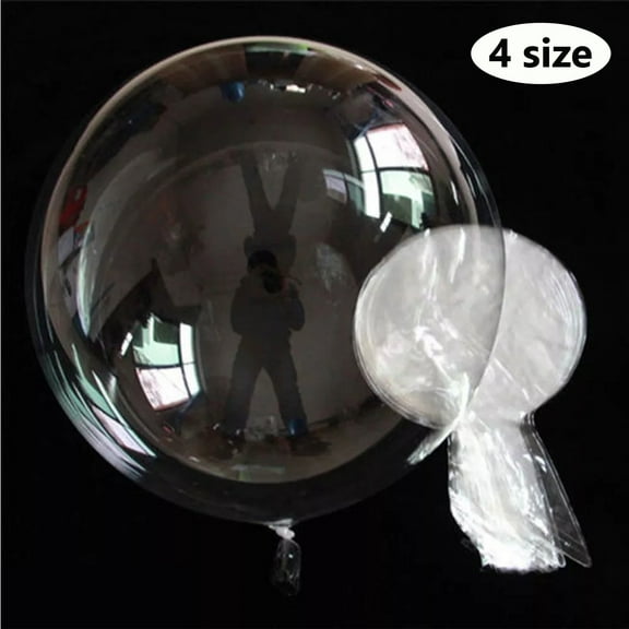 Meidiya 10pcs 10/18/20/24inch Transparent Bobo Bubble Balloon Clear Christmas Wedding Birthday Party Decorations Clear Helium Balloons