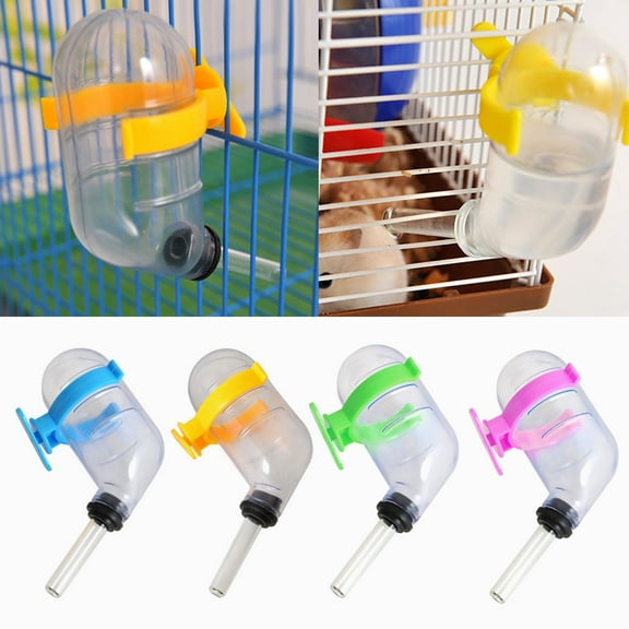 Meidiya 1PC 50ML Small Animal Water Feeder,Mini No-Drip Water Bottle/Feeder for Hamsters/Hedgehogs/Gliders/Rats/Mice,Leak-proof Plastic Hamster Water Bottle Dispenser Feeder