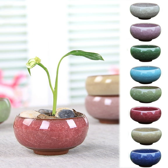 Meidiya 2.5 Inch Ceramic Succulent Planter Pot with Drainage,Planting Pot Flower Pots,Small Planter Pots for Small Plant Ceramic Base with Holes