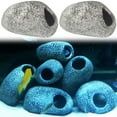 thumbnail image 1 of Meidiya 2 Pieces Stackable Aquarium Decoration Rock Caves,Hideaway for Shrimp Cichlid Hiding Breeding Spawning,Professional Hideout Decor for Territorial Fish, 1 of 7