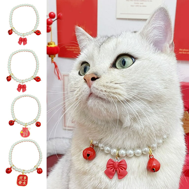 Adjustable Cat And Dog Collar Cute Necklace Tie Bell Pendant Necklace  Fashion Tie Safety Buckle Pet Clothing Accessories - Buy Adjustable Cat And Dog  Collar Cute Necklace Tie Bell Pendant Necklace Fashion