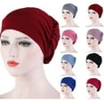 thumbnail image 1 of Meidiya 4Pcs/Set Cotton Chemo Turbans Headwear Beanie Hat Cap for Women Cancer Patient Hairloss, 1 of 7