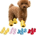 thumbnail image 1 of Meidiya 4Pcs/Set Non-slip Summer Dog Shoes Breathable Sandals for Small Dogs Durable Pet Dog Sneakers for Dogs Puppy Cat Shoes Boots for Outdoor, 1 of 8