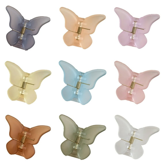 Meidiya Butterfly Hair Clips Pastel Hair Clips PC Cute Clips Hair Accessories for Hair 90s Girls Women Matte Colors
