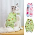thumbnail image 1 of Meidiya Cat Recovery Suit for Abdominal Wounds or Skin Diseases,Fruit Printed Breathable Cat Surgical Recovery Suit for Cats E-Collar Alternative After Surgery Wear Anti Licking Wounds, 1 of 8