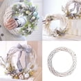 thumbnail image 1 of Meidiya Christmas Natural Rattan Wreath Round White Wicker Garland For Christmas Wreath Supplies DIY Home Door Party Decorations, 1 of 8