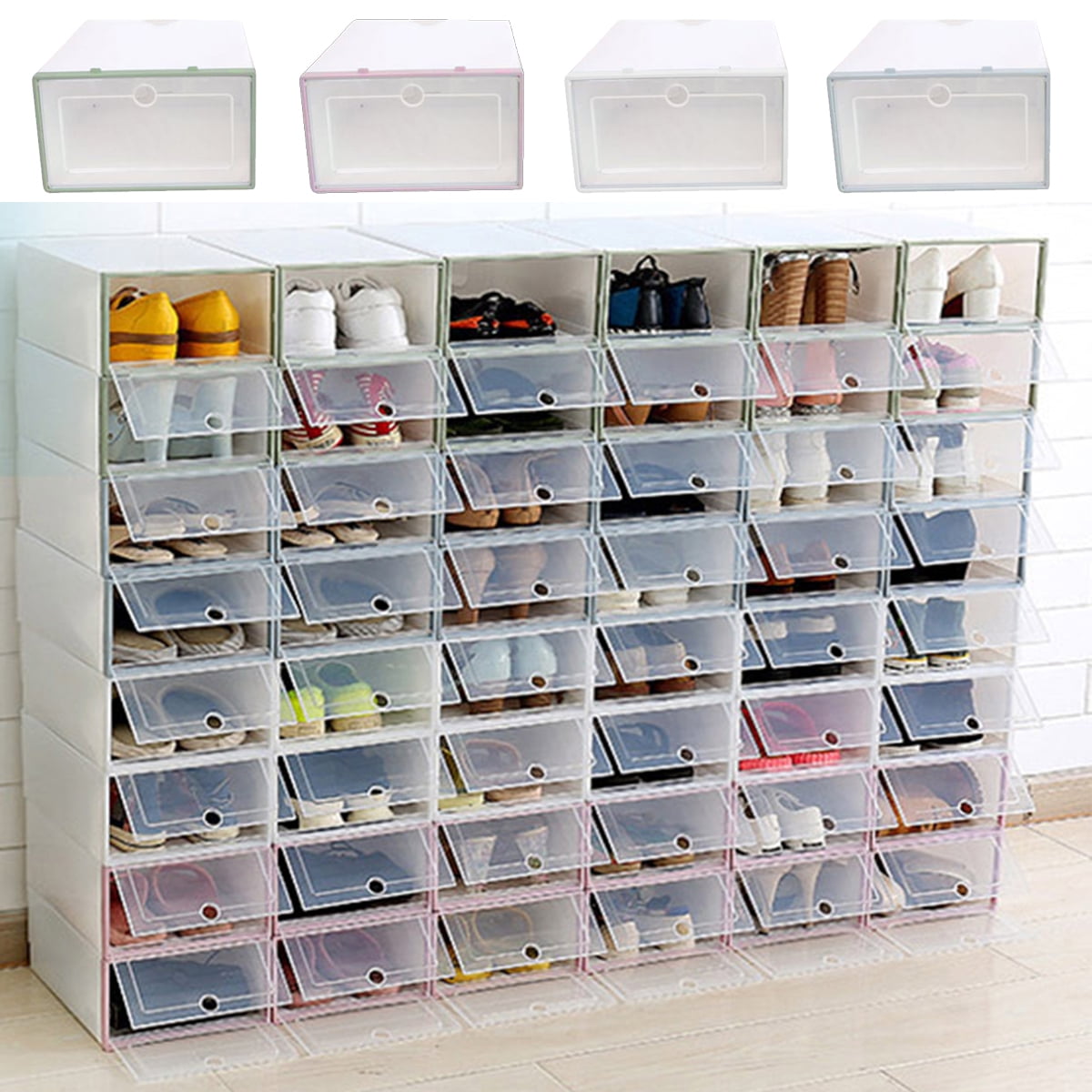 Clear shoe online boxes bulk