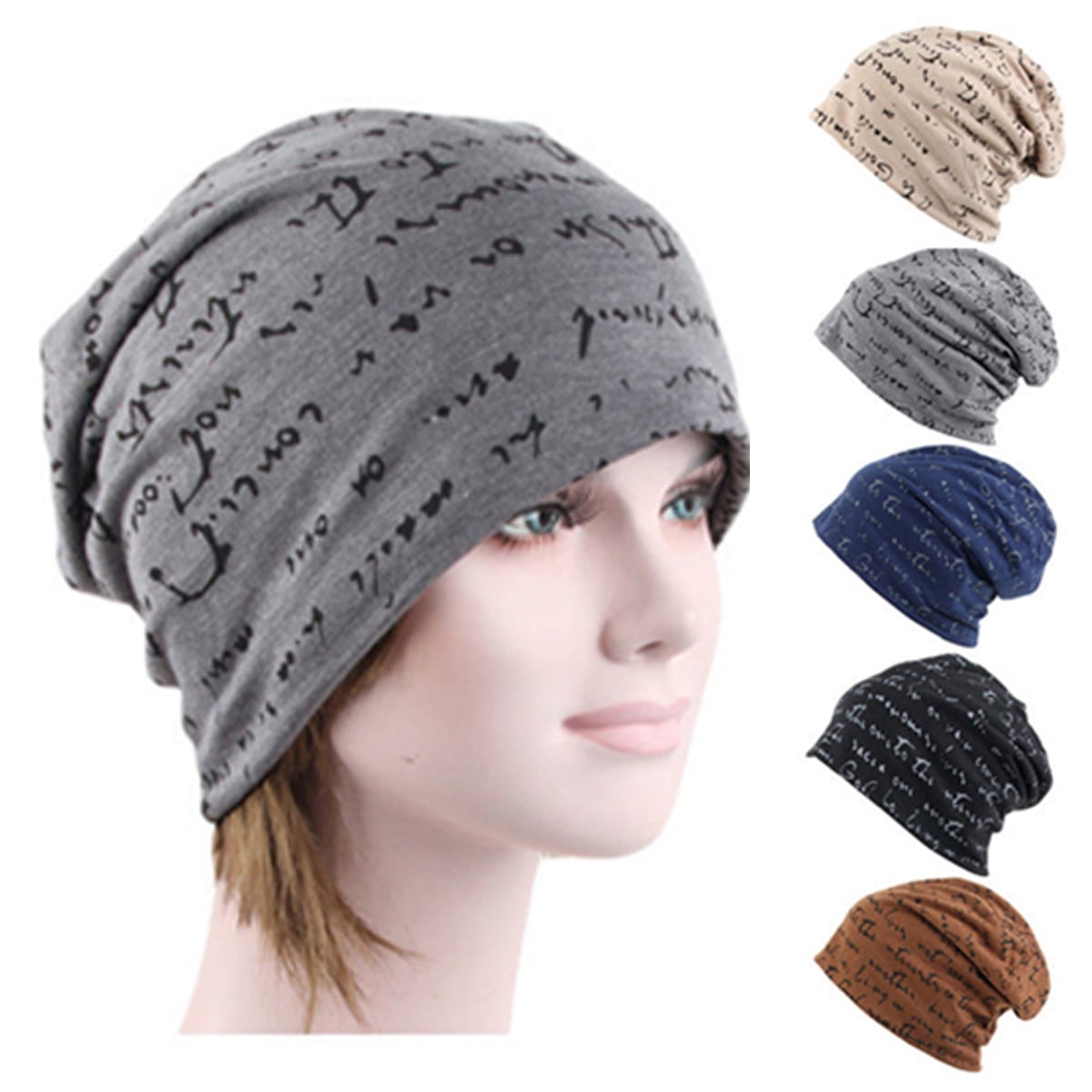 Cotton Slouchy Beanie Unisex Lightweight Running Skull Hat Cap Lightweight Cotton Slouchy Beanie Breathable Thin Skull Cap  main image 2