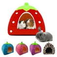 thumbnail image 1 of Meidiya Cute Strawberry Small Pet Bed for Hamster Guinea Pig Rabbit Dog Cat Chinchilla Hedgehog Bird Small Animal Pet Bed House Hideout Cage Accessorie, 1 of 8