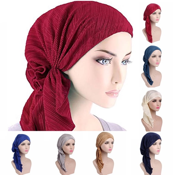 Meidiya Head Wraps for Black Women Turban Headwraps Stretchy African Hair Wraps Jersey Head Scarf Tie Headbands