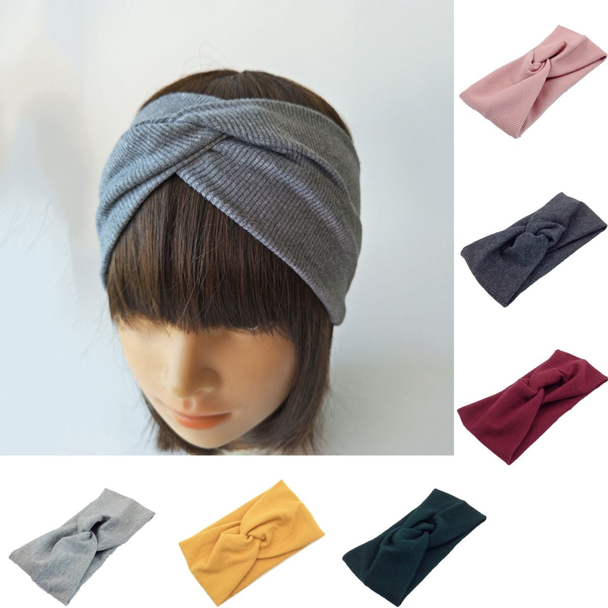 Meidiya Headbands for Women Non Slip Turban Headband Boho  display picture 1