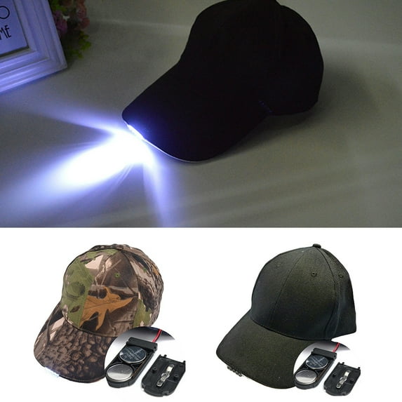 Meidiya LED Headlamps Hat - Unisex Baseball Cap with Flashlight Hands Free Lighted Hat for Running Hunting Fishing Camping Hiking Jogging