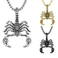 thumbnail image 1 of Meidiya Men's Large Heavy Stainless Steel Pendant Necklace Silver Black Scorpion Necklace Costume Stainless Steel Mens Gothic Scorpion Pendant Necklace, 1 of 8