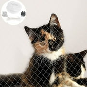 Meidiya Pet Balcony Net,Foldable Cat Anti-Fall Fence Net Dog Fence Nets Transparent Nylon Pet Mesh Fence Protective Escape-proof Netting for Balcony Window Stairs