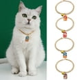 thumbnail image 1 of Meidiya Pet Metal Necklace Collar Mini Bell Design Hypoallergenic Wear Comfortable Skin-Friendly Environmental Protection Adjustable Cartoon Pendant Cat Necklace Lobster Buckle Pet Collar, 1 of 8