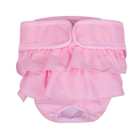 Meidiya Pet Soft Washable Female Diapers - Adjustable Female Dog Diapers,Comfort Breathable Reusable Doggy Diapers for Girl Dogs