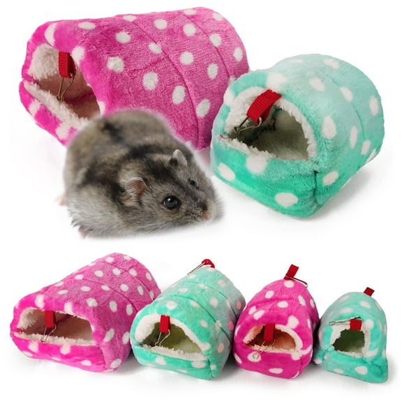 Meidiya Rat Hamster Warm Bed House Cute Plush Hut Hanging Hammock Cute Toy Nest for Small Animal Mice,Sugar Glider,Chinchilla,Dwraf Hamster
