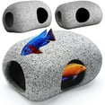 thumbnail image 1 of Meidiya Stackable Aquarium Decoration Rock Caves,Hideaway Rocks for Shrimp Cichlid Hiding Breeding Spawning Playing and Resting,Safe and Non-Toxic Fish Tank Ornaments, 1 of 8