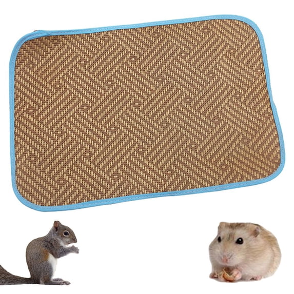 Meidiya Summer Cool Mat for Guinea Pigs,Rabbit Cooling Pad,Breathable Pet Hamster Sleeping Mat Cage Nest Accessories for Small Animal
