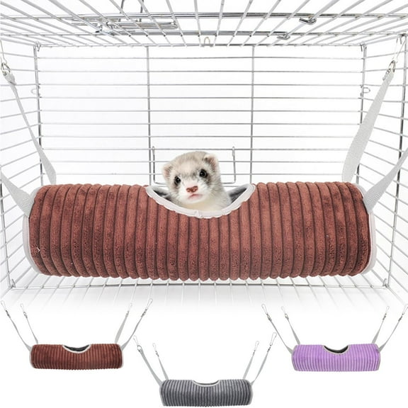 Meidiya Tunnel Hamster Hammock Hanging Bed for Small Animals,Small Animals Flannel Tunnel Tube Rat Ferret Toy