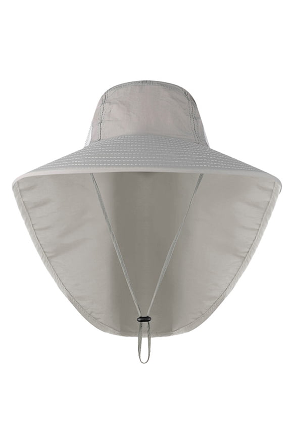 Unisex Outdoor Sun Hat for Men Women UV Safari Cap Summer Wide Brim Fishing Climbing Sun Hat with Neck Flap Hunting Hat Hiking Hat