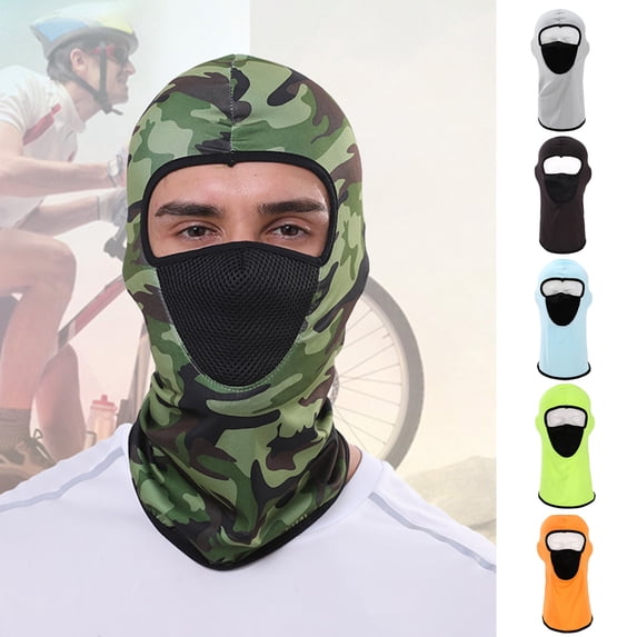 Meidiya Unisex Quick Dry Breathable Balaclava Face Cover Breathable Sun Dust UV Neck Gaiter Scarf Full Face Cover for Outdoor