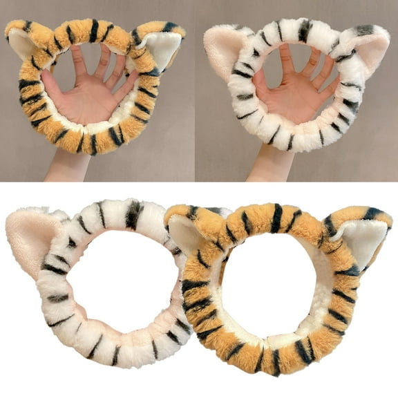 Meidiya Women Makeup Headbands,Headband for Washing Face Spa Headband Fluffy Headband Leopard Hair Band Headbands for Women,Makeup Accessories