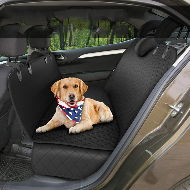 Dog Car Seat Cover for Back Seat, Durable Anti-Scratch Nonslip Waterproof Dog  Car Hammock with Mesh Window for Cars, SUVs & Trucks 