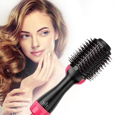 Meidong Hair Dryer Brush - Hot Air Brush with ION Generator and Ceramic Coating for Fast Drying, Hair Styler with Salon Diffuser Results, Perfect One Step Hair Dryer and Volumizer for All Hair Types