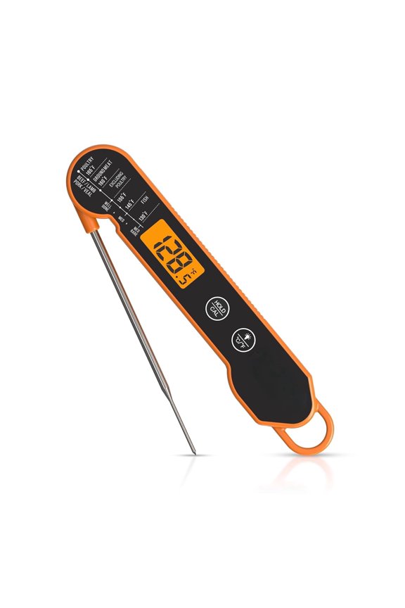 Meat Thermometer Digital with Food-Grade Stainless Steel Temperature Probe, IP66 Waterproof, Food Thermometer for Cooking Kitchen and Outside BBQ