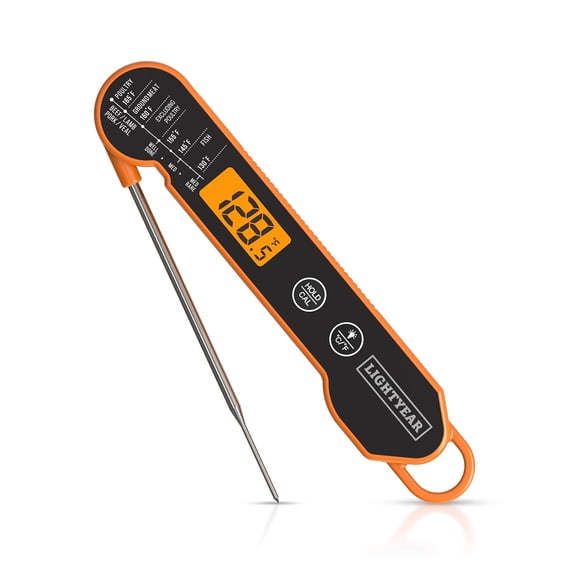 Cowin Meat Thermometer Digital with Food-Grade Stainless Steel Temperature Probe, IP66 Waterproof, Food Thermometer for Cooking Kitchen and Outside BBQ