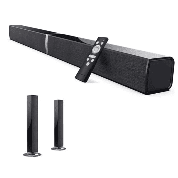 Bluetooth Sound bar for TV, 50W Sound Bar with 4 Drivers and Remote Control, Home Audio TV Speakers Sound Bar