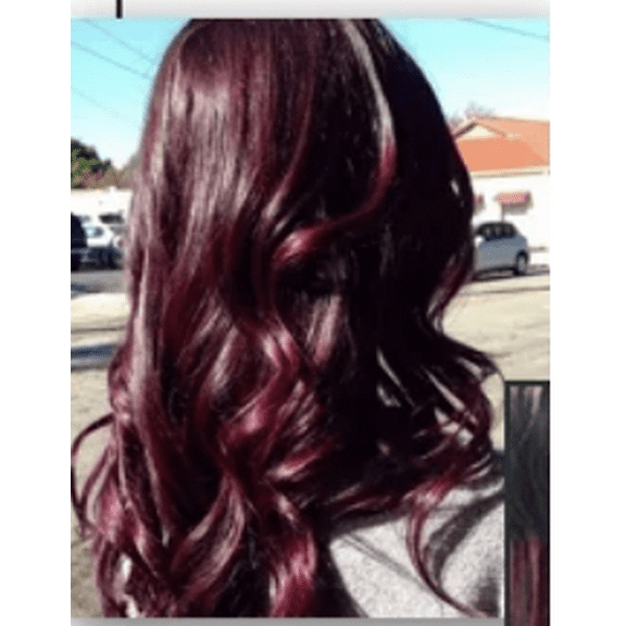 Meidu 3-in-1  Ginger Hair Dye Shampoo For Man And Women Shine Moisturizing Hair Color 500ML- Dark Wine Red