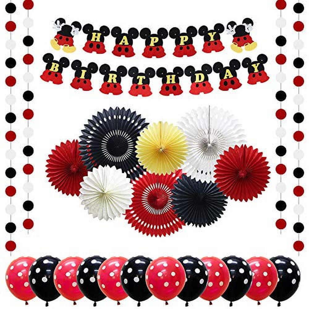 Red and Black Party Decorations Birthday Decorations for Boys Girls Red  Bady