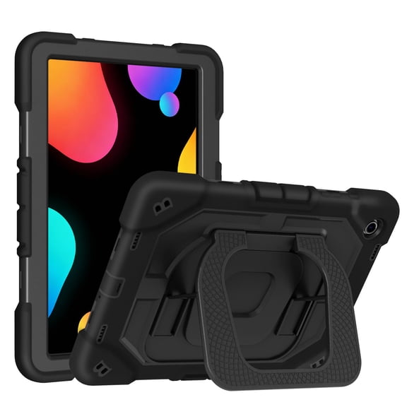 Case for Samsung Galaxy Tab  A11+/A11 Plus 11" (X230/X236B),with Heavy Duty Shockproof Rugged Stand Hand Strap Protective, Black
