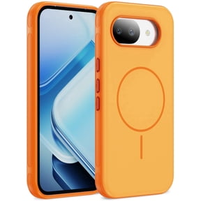 Meifei Magnetic Case for Google Pixel 10 / 10 Pro 2025 & Google Pixel 9 / 9 Pro 2024 6.3 inch, Slim Anti-Slip Shockproof, Orange