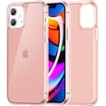 thumbnail image 1 of Meifigno Glitter Compatible with iPhone 12 Mini Case, Hard PC with Soft TPU Edge, [Military Level Protection][Green Materials], Clear Case Designed for iPhone 12 Mini 5.4" 2020, Glitter Pink, 1 of 7