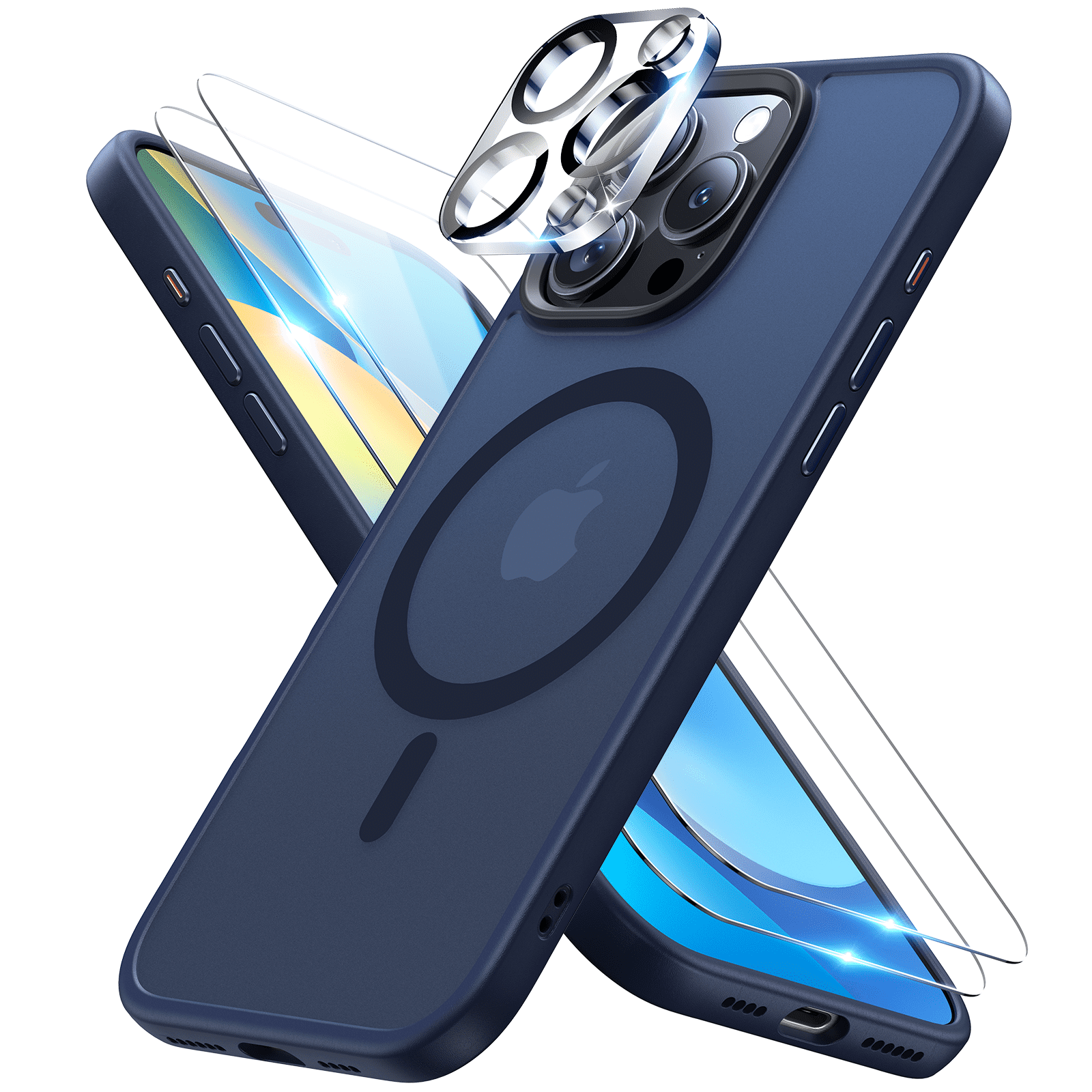 ADEQWAT Coque IPhone 15 Pro Max MagSafe Antichoc MIF pas cher